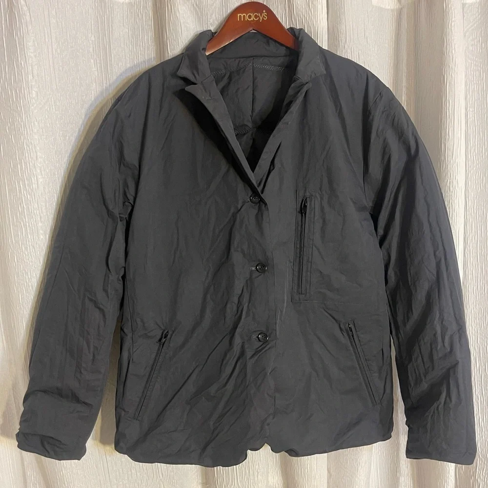 NWT BLDWN Mens Designer Flavin double sided Puffer black jacket